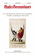 Etudes germaniques, no 02, 2012